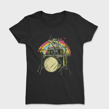 Zombie Cat Drummer, Tricou Femei