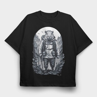 Capibara Nature, Tricou Oversize Barbati (Unisex)