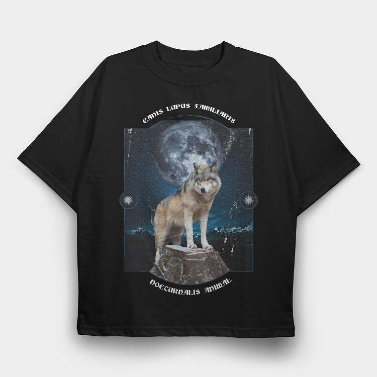 Canis Lupus Familiaris, Tricou Oversize Barbati (Unisex)