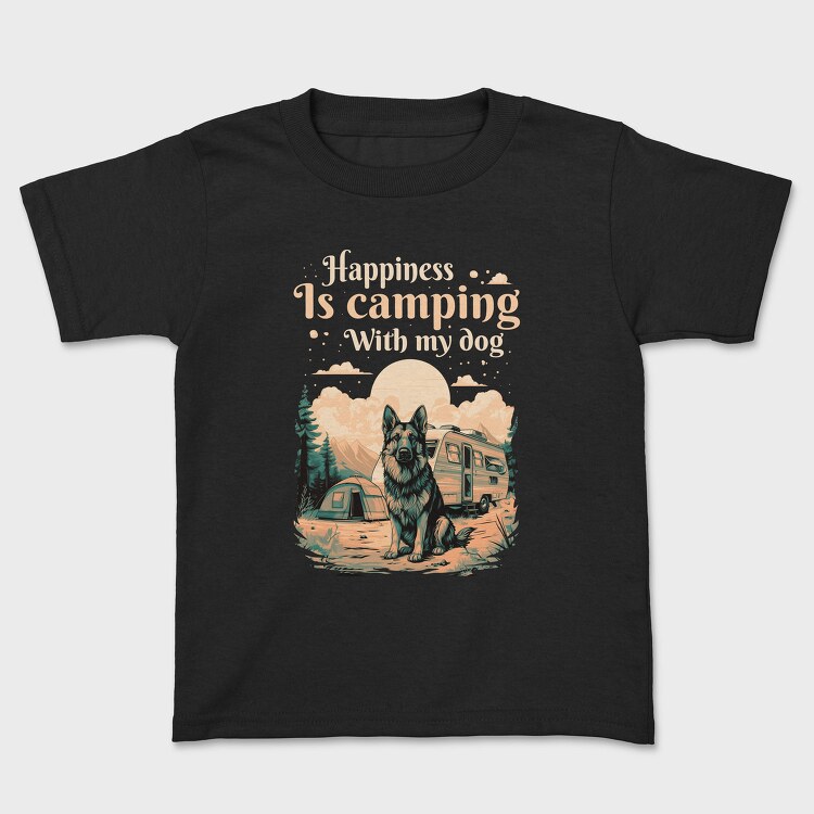 Camping With My Dog, Tricou Copii
