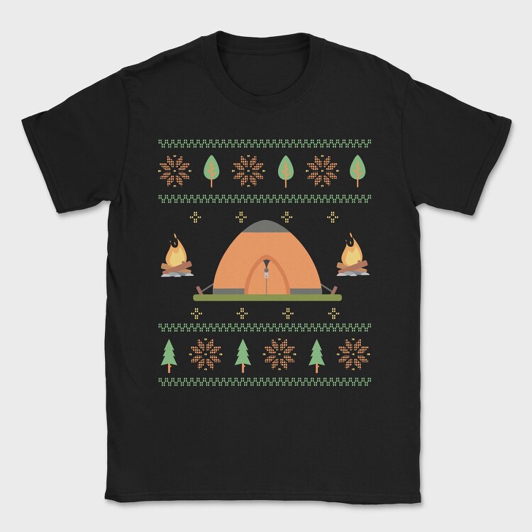 Camping Ugly Sweater, Tricou Barbati (Unisex)
