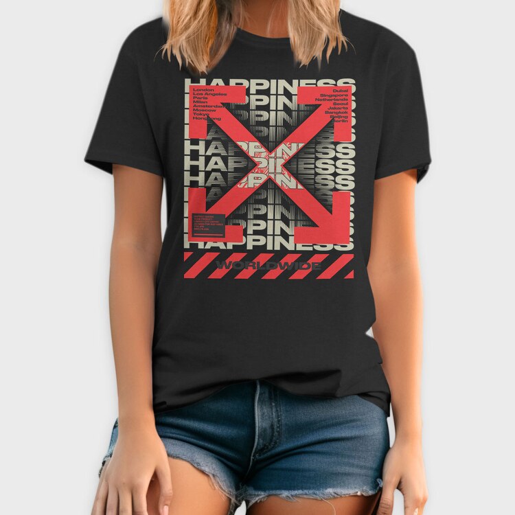 Happiness 2, Tricou Barbati (Unisex)