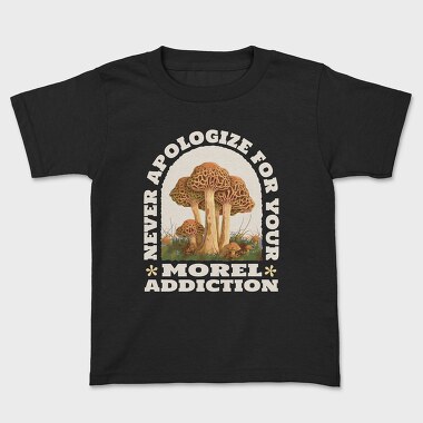 Realistic Morel Mushrooms, Tricou Copii