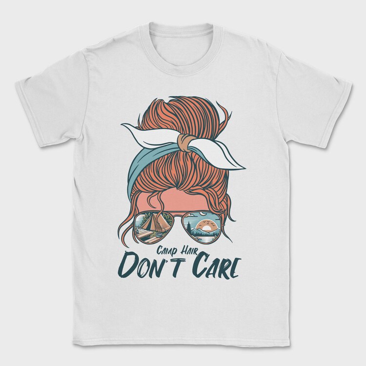 Camping Hair, Tricou Barbati (Unisex)