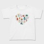 Camping Elements Heart, Tricou Copii