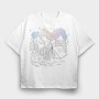 Camping Aurora, Tricou Oversize Barbati (Unisex)