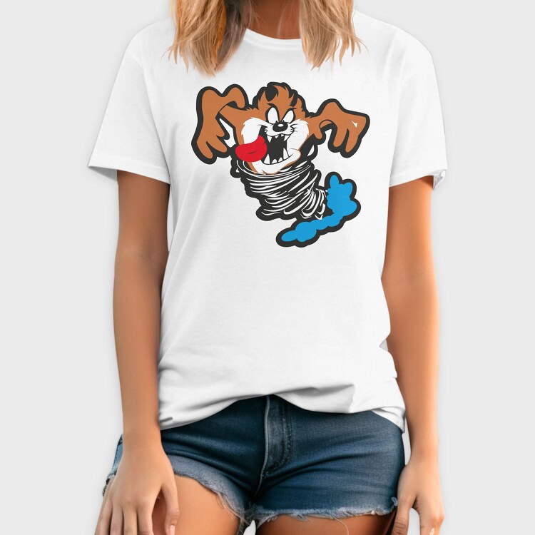 Cartoon Retro Tazmania 4, Tricou Barbati (Unisex)