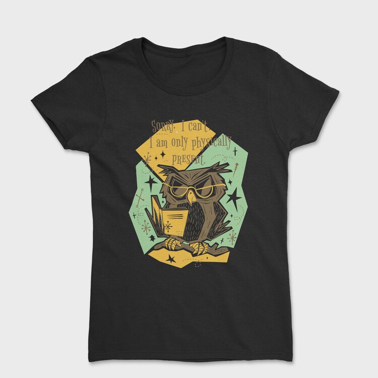 Reading Owl Retro, Tricou Femei