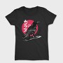 Red Moon Raven Traditional Crow, Tricou Femei