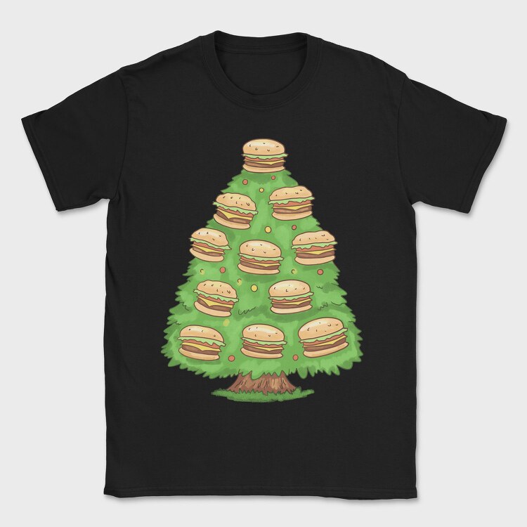 Burger Tree, Tricou Barbati (Unisex)