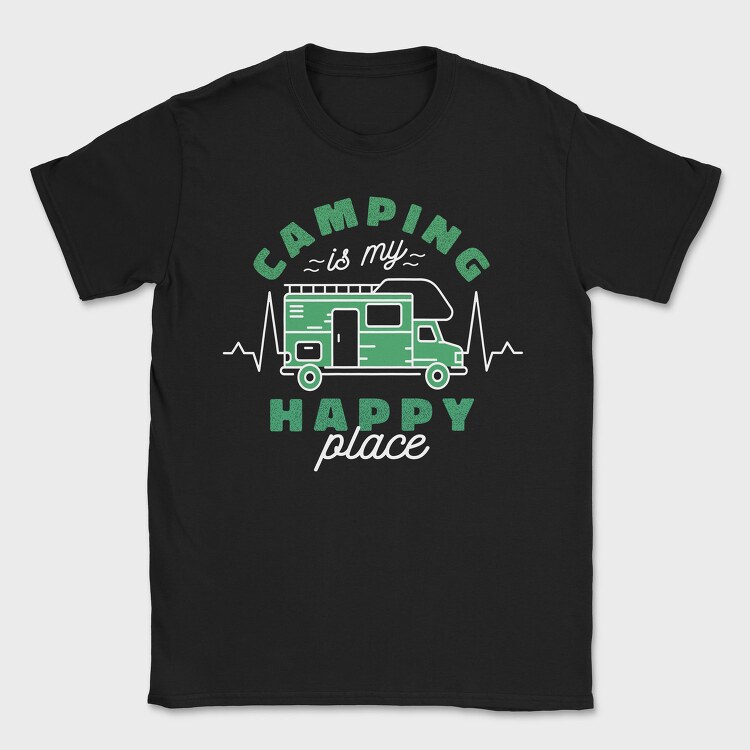 Camper Heartbeat, Tricou Barbati (Unisex)