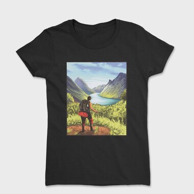 Hiker Landscape, Tricou Femei