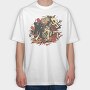 Reaper And Skeletal Horse, Tricou Oversize Barbati (Unisex)