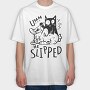 Bunny Funny Cat, Tricou Oversize Barbati (Unisex)