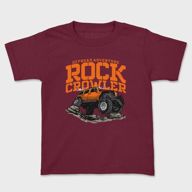 Offroad Adventure Rock Crowler Jeep, Tricou Copii