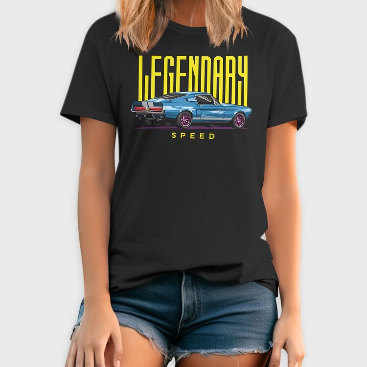 Legendary Speed Mustang, Tricou Barbati (Unisex)