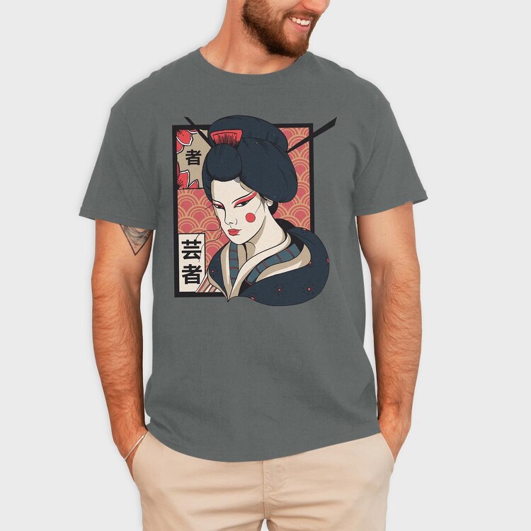 Geisha Traditional, Tricou Barbati (Unisex)