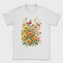 Butterfly and Flowers, Tricou Barbati (Unisex)