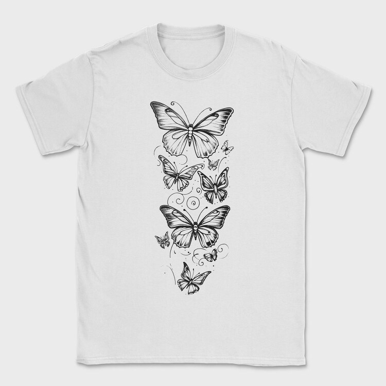Butterflies Flying, Tricou Barbati (Unisex)