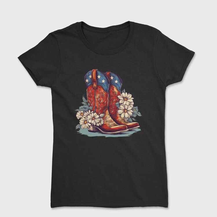 Boots Flowers, Tricou Femei