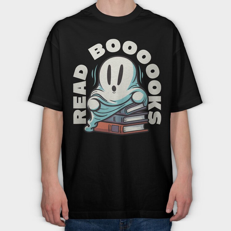 Books Ghost, Tricou Oversize Barbati (Unisex)