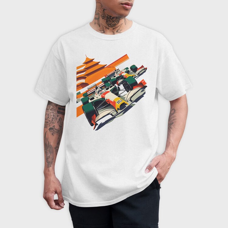 Bauhaus Formula Racing Car, Tricou Barbati (Unisex)