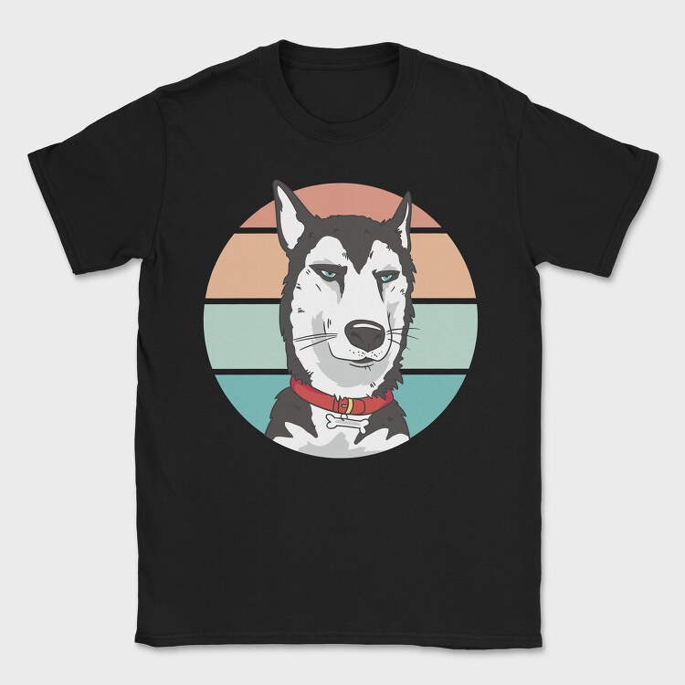 Bored Husky Dog, Tricou Barbati (Unisex)