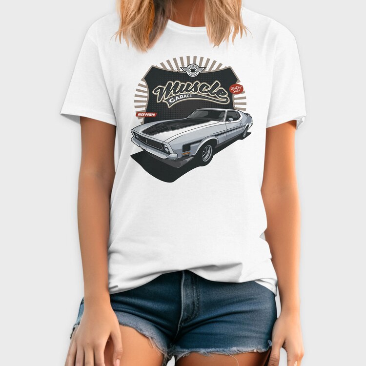 1972 Ford Mustang Mach 1 Fastback, Tricou Barbati (Unisex)