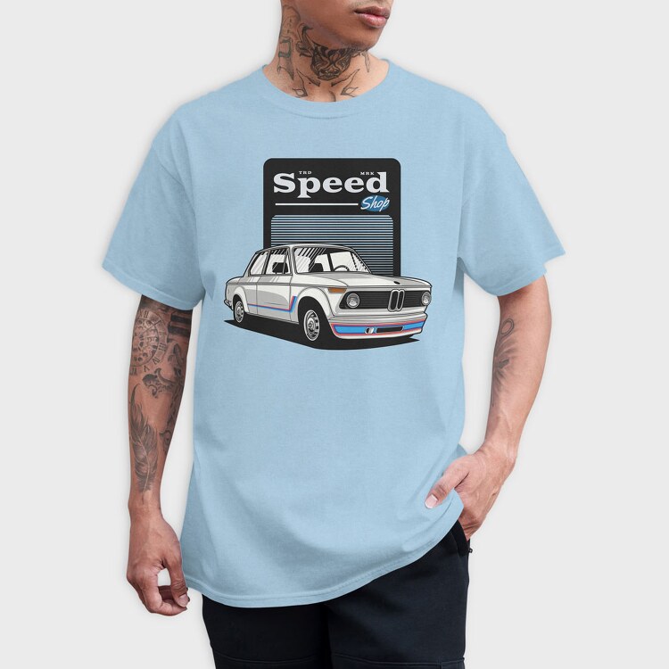 1974 bmw 2002 turbo, Tricou Barbati (Unisex)