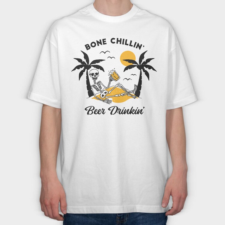Bone Chillin, Tricou Oversize Barbati (Unisex)