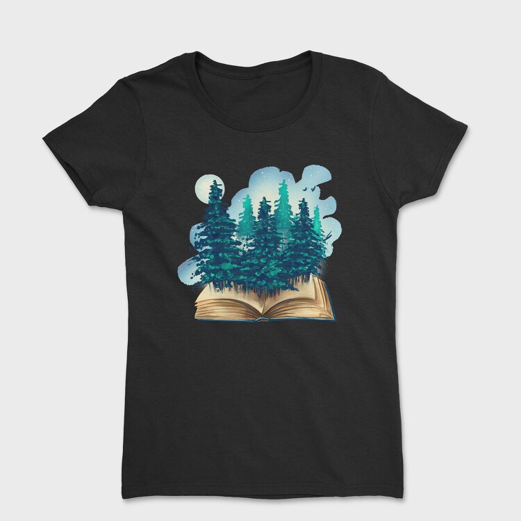 Book Trees Forest, Tricou Femei