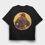 Boxer Dog, Tricou Oversize Barbati (Unisex)