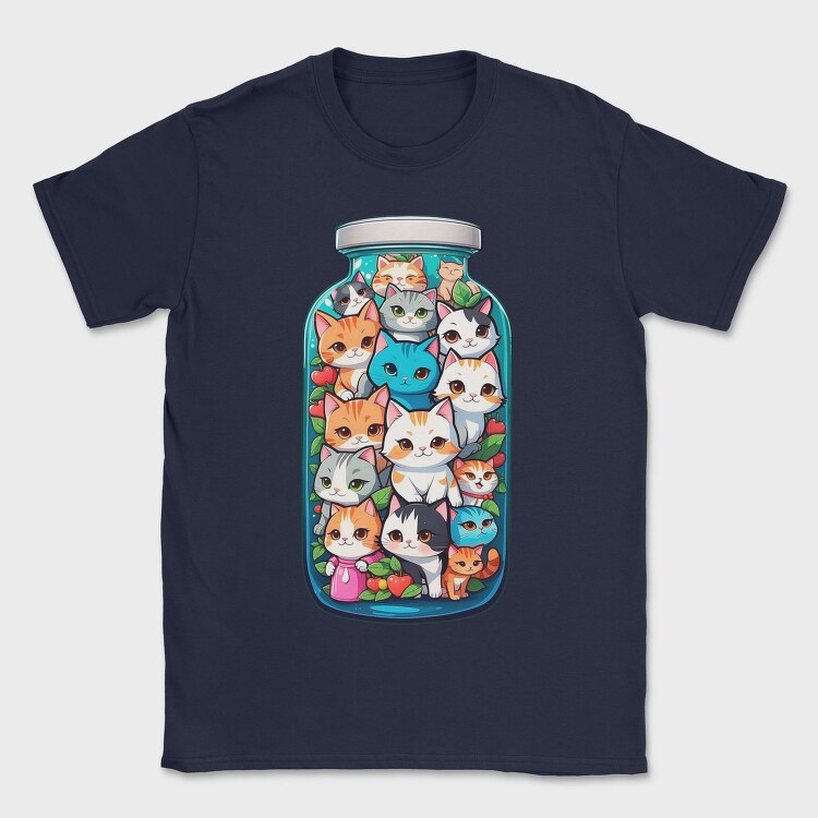 Bottle Cats, Tricou Barbati (Unisex)