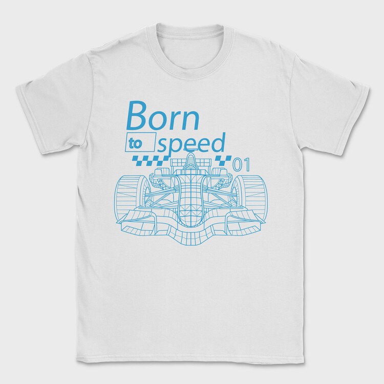 Born to Speed, Tricou Barbati (Unisex)