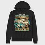 Born to Be a Fishing Legend, Hanorac Oversize Barbati (Unisex)