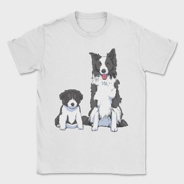 Border Collie Puppy Dog, Tricou Barbati (Unisex)