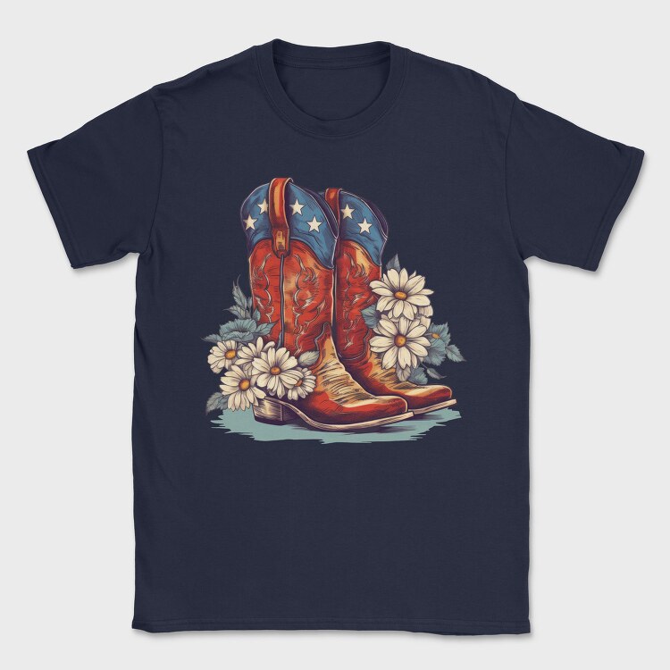 Boots Flowers, Tricou Barbati (Unisex)