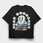 Books Ghost, Tricou Oversize Barbati (Unisex)