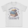 Books Are My Therapy, Tricou Barbati (Unisex)