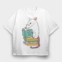 Book Rat, Tricou Oversize Barbati (Unisex)