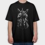 Blindfold Unicorn Portrait, Tricou Oversize Barbati (Unisex)