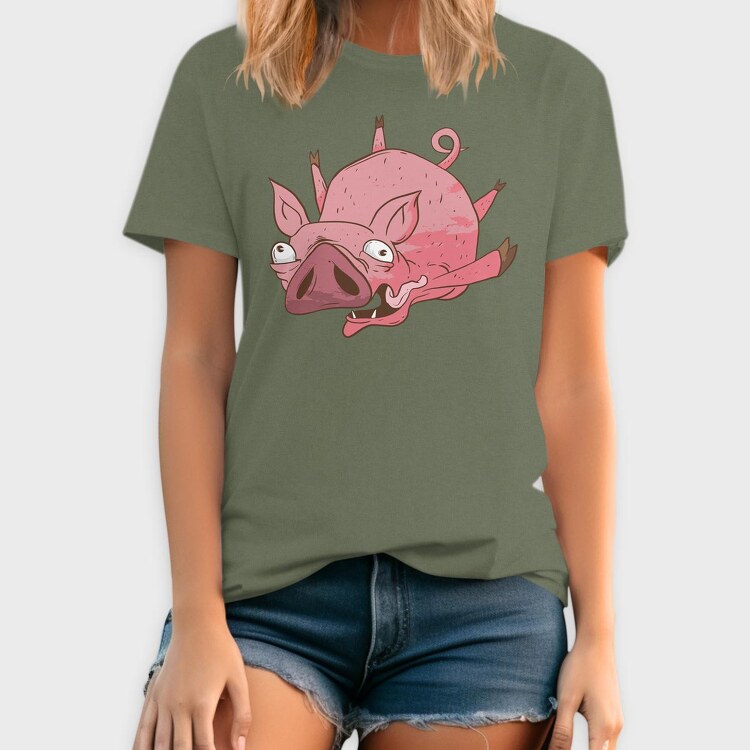 Flying Pig, Tricou Barbati (Unisex)