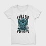 Creepy Menacing Monster Trend I Will Eat You, Tricou Femei