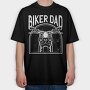Biker Dad, Tricou Oversize Barbati (Unisex)
