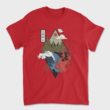 Four Elements, Tricou Barbati (Unisex)