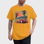Classic Car Convertible With Scenic, Tricou Barbati (Unisex)