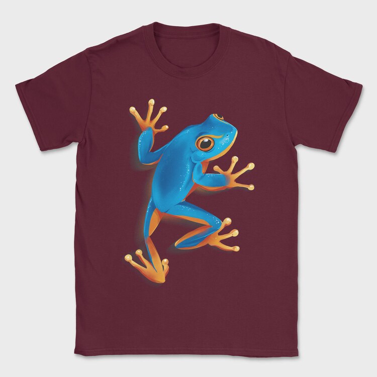 Blue Frog Realistic, Tricou Barbati (Unisex)