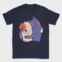 Blue Cat and Dog Hugging, Tricou Barbati (Unisex)