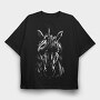 Blindfold Unicorn Portrait, Tricou Oversize Barbati (Unisex)