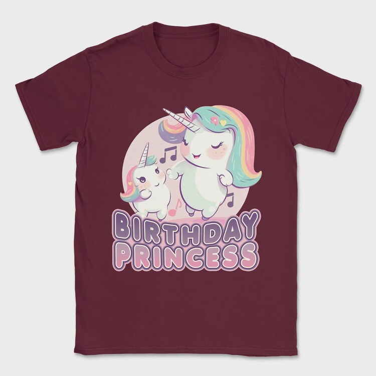 Birthday Princess Unicorns, Tricou Barbati (Unisex)